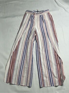 Express Women’s Striped Chinos in White, Blue & Red